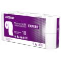 Papier toaletowy Velvet CARE Professional Expert, standardowy biały papier celulozowy, 3-warstwowy 8 rolek x 18 m