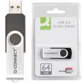 Pendrive Q-Connect USB 2.0, pamięć flash, obrotowa obudowa 64 GB