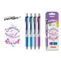 Pióro kulkowe automatyczne Pentel EnerGel Set BL77 Lawendowa Prowansja, końcówka 0,7 mm 4 kolory