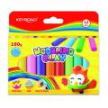 Plastelina okrągła KEYROAD Modeling Clay 12 x 15 g, nasycone kolory klasyczne 12 kolorów