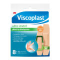 Plastry z opatrunkiem Viscoplast Ultra Stretch, elastyczne z ochroną UV, 2 rozmiary 8 sztuk