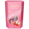 Praliny Lindt Lindor Cornet Strawberry, czekoladki z nadzieniem truskawkowym 200 g
