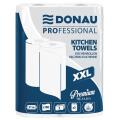 Ręcznik papierowy w rolce biały 3-warstwowy celulozowy Donau PROFESSIONAL XXL 2 rolki x 100 listków