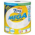 Ręczniki papierowe Foxy MEGA Jumbo 66 m, kuchenne, biały papier celulozowy, 2-warstwowy 1 rolka x 300 listków