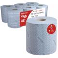 Ręczniki papierowe w rolce centralnie odwijane Kimberly-Clark WyPall L10 General Clean 7407, niebieskie 1-warstwowe 6 rolek x 500 listków