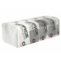 Ręczniki składane Office Products typu ZZ, biały papier makulaturowy 25 g, 1-warstwowe, do dozowników 20 x 200 listków