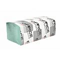 Ręczniki składane Office Products typu ZZ, zielony papier makulaturowy 36 g, 1-warstwowe, do dozowników 20 x 200 listków