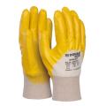 Rękawice ochronne Donau SAFETY Nitrile 02 kat.II, wodoodporne, powlekane w 3/4 nitrylem, 12 par, żółte rozmiar 11