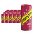 Schweppes Wild Berry 0,33L, napój gazowany z hibiskusem, w puszce 24 sztuki