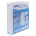 Segregator ofertowy Donau A4, ringowy 2DR/40mm, grzbiet 63 mm, 5 kieszeni biały
