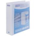 Segregator ofertowy Donau A4, ringowy 2DR/50mm, grzbiet 80 mm, 5 kieszeni biały