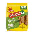 Słone Paluszki Lajkonik, o smaku cebulki, w torebce 150 g