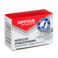 Spinacze metalowe 28mm Office Products, okrągłe, w kartoniku 100 sztuk