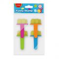 Stempel malarski gąbka KEYROAD Funny Stamp, różne kształty 4 sztuki