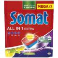 Tabletki do zmywarki Somat All In One Extra Tabs Lemon 75 sztuk