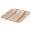 Talerze kwadratowe z liści palmowych Palmware 25 sztuk, biodegradowalne 15 x 15 cm