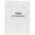 Teczka do akt osobowych Kiel-Tech A4, grzbiet rozszerzany, przekładki ABCDE biała