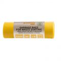 Worki do segregacji odpadów bez wiązania Donau ECO 120L x 10 sztuk, folia LDPE z recyklingu żółte