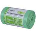 Worki do segregacji odpadów bez wiązania Donau HOME 60L x 50 sztuk, folia LDPE z recyklingu zielone
