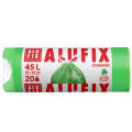 Worki na odpady ALUFIX Standard HDPE, ściągane taśmą, zielone 45L x 20 sztuk