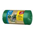Worki na odpady Jan Niezbędny Zielony Dom, wiązane z uszami, zielone 35L x 22 sztuki