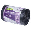 Worki na odpady wiązane z uszami Donau EXPERT, folia LDPE z recyklingu, czarne 120L x 50 sztuk