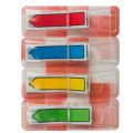 Zakładki indeksujące Office Products 12 x 43 mm, foliowe strzałki, 96 sztuk w dyspenserze 4 kolory
