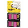 Zakładki indeksujące Post-it 25,4 x 43,2 mm, foliowe paski, 2 x 50 sztuk jasnoróżowe