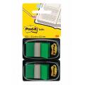 Zakładki indeksujące Post-it 25,4 x 43,2 mm, foliowe paski, 2 x 50 sztuk zielone