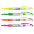 Zakreślacz z płynnym tuszem Q-Connect, końcówka 1 - 4 mm, zestaw 4 kolory