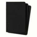 Zeszyt Moleskine Cahiers P 9x14 cm, 64 strony, gładki, tekturowa oprawa, 3 sztuki czarny