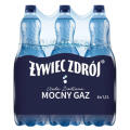 Żywiec Zdrój 1,5L x 6 sztuk, woda źródlana, w butelkach PET gazowana
