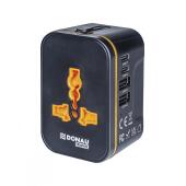 Adapter podróżny Donau TRAVEL 205 USB-C x 2 i USB-A x 2, ład...