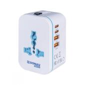Adapter podróżny Donau TRAVEL 205 USB-C x 2 i USB-A x 2, szy...
