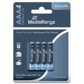 Baterie MediaRange Premium Alkaine Micro AAA LR03 1,5V, cien...