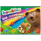 Blok rysunkowy Bambino, 16 kolorowych kartek