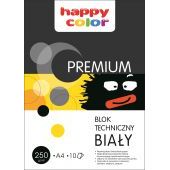 Blok techniczny biały Happy Color Premium A4, papier 250 g/m...