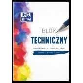 Blok techniczny biały Oxford A4, papier 250 g