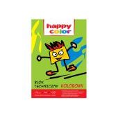 Blok techniczny kolorowy Happy Color A4, papier 170 g/m2