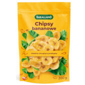 Chipsy bananowe Bakalland, chrupiące