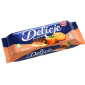 Ciastka biszkopty z owocową galaretką w czekoladzie Delicje ...