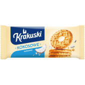 Ciastka Krakuski Kokosowe, herbatniki z wiórkami kokosowymi