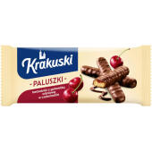 Ciastka Krakuski Paluszki, herbatniki z galaretką wiśniową, ...