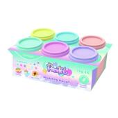 Ciastolina pastelowa KEYROAD Pastel Modeling Dough, 6 koloró...
