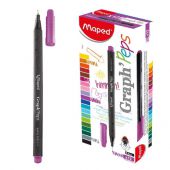 Cienkopis Maped Graph'Peps, końcówka fibrowa 0.4mm