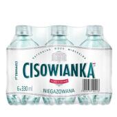 Cisowianka 0,33L x 6 sztuk, woda mineralna w butelkach PET