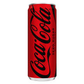 Coca Cola Zero 0,33L, napój gazowany bez cukru, w puszce
