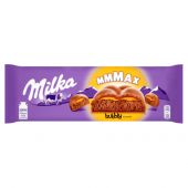 Czekolada Milka MMMAX Bubbly Caramel, bąbelkowa, mleczna z n...