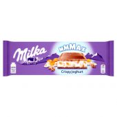 Czekolada Milka MMMAX Crispy Joghurt, mleczna z nadzieniem j...