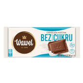 Czekolada mleczna Wawel, bez dodatku cukru